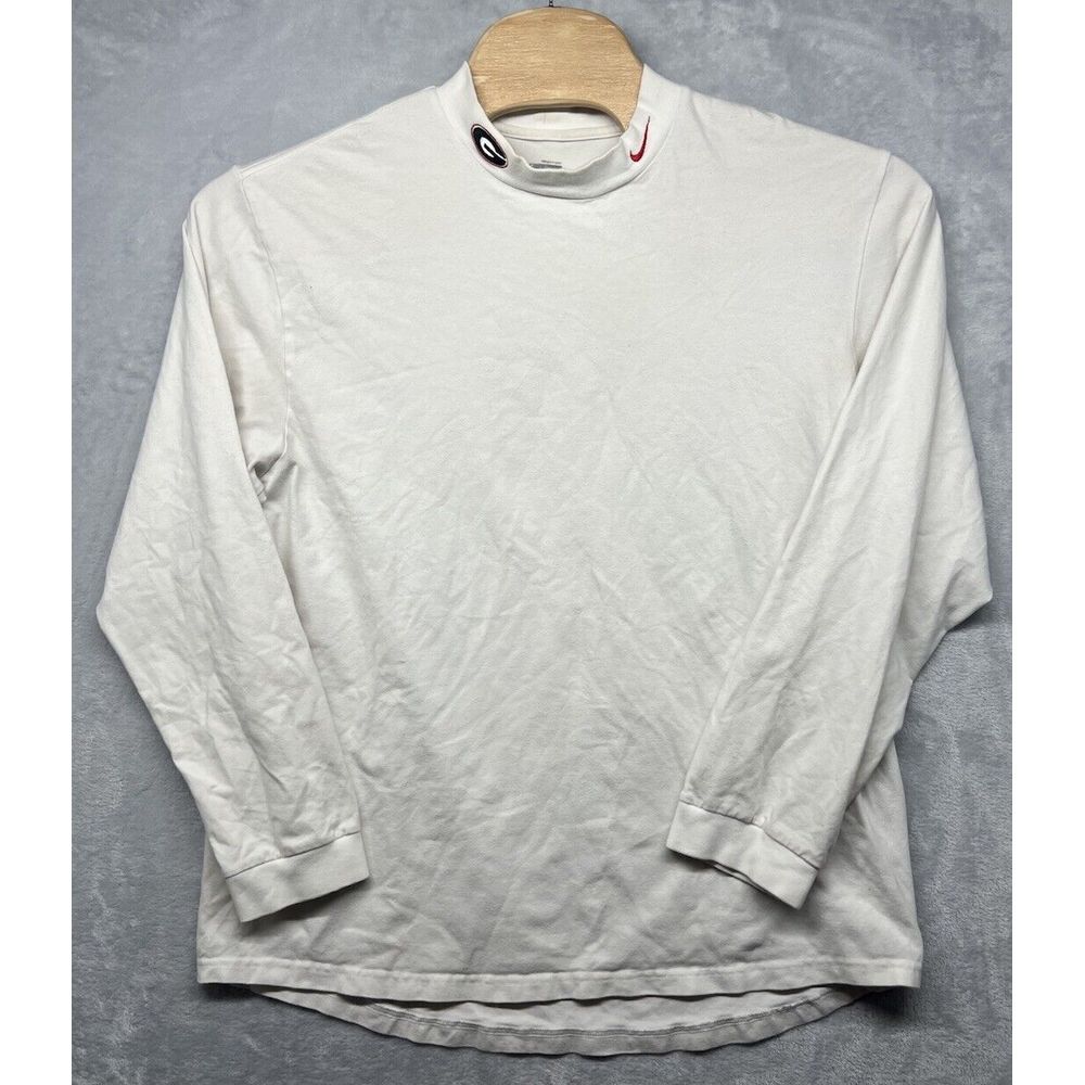 Nike White Long Sleeve Turtleneck Shirt